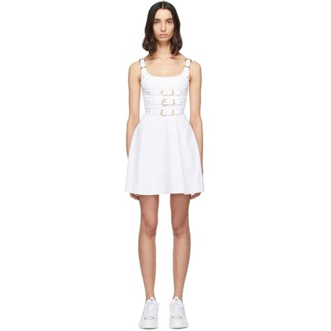 versace white buckle dress|Versace Women Collection Features .